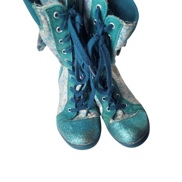 Naartjie Fabric Tall Floral Girls Boots Size 13 - Picture 3 of 5